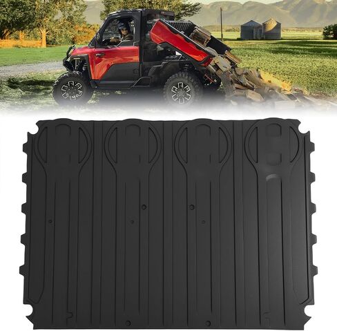 KEMIMOTO UTV TPE Cargo Bed Mat Liner Compatible with Polaris Ranger XD 1500 Crew, All Weather Protection Slush Liner, Easy Clean,NO Gaps Rear Bed Mat Accessories 2024 2025 Replace OEM#2889106 in Saudi Arabia