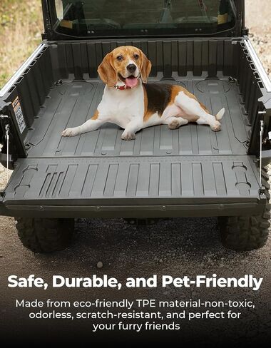 KEMIMOTO UTV TPE Cargo Bed Mat Liner Compatible with Polaris Ranger XD 1500 Crew, All Weather Protection Slush Liner, Easy Clean,NO Gaps Rear Bed Mat Accessories 2024 2025 Replace OEM#2889106 in Saudi Arabia