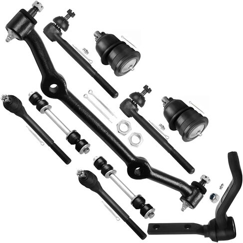 SCITOO 10Pcs Front Suspension Kit Inner Outer Tie Rod End Sway Bar Link Lower Ball Joint Center Link Idler Arm Fit 1983-1995 For Chevy S10, 1991-1995 For GMC Sonoma 92-95 Jimmy in Saudi Arabia