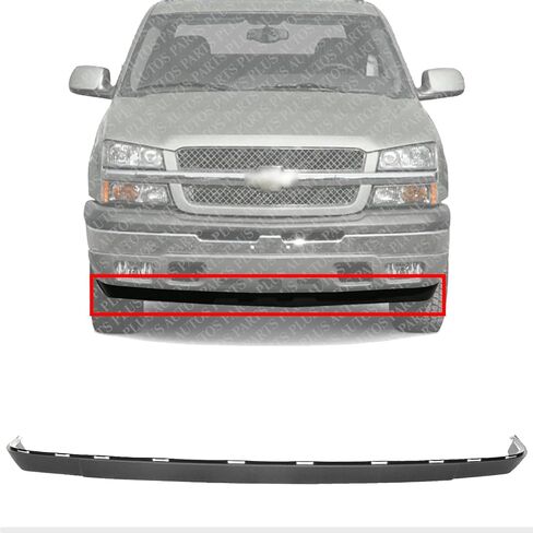 Front Lower Valance Air Deflector Extension Textured Direct Replacement Compatible with 2003-2006 Chevrolet Silverado 1500 2500HD 3500 GM1092200 10386198 in Saudi Arabia