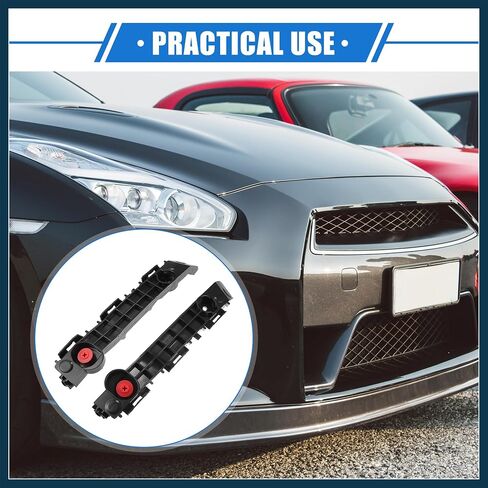 1 Pair Bumper Brackets Support Fender Cover Compatible for Toyota Tacoma 2016-2021, Durable Plastic Black Front Left Right Side Automotive Parts in Saudi Arabia