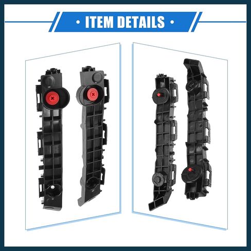 1 Pair Bumper Brackets Support Fender Cover Compatible for Toyota Tacoma 2016-2021, Durable Plastic Black Front Left Right Side Automotive Parts in Saudi Arabia