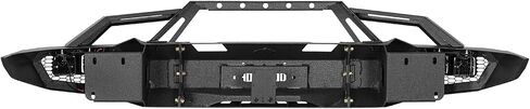 Hooke Road 19-24 Ram 1500 Front Bumper w/Over-Rider Hoop for 2019 2020 2021 2022 2023 2024 Dodge Ram 1500 (Exclude EcoDiesel, Rebel, TRX & Ram 1500 Classic) in Saudi Arabia
