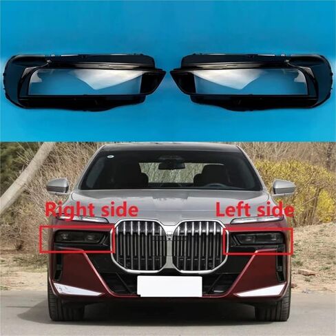 Compatible For BMW 7 Series G70 2023 2024 Car Headlight Shell Transparent Headlamp Cover Replace Original Lampshade Mask Lens(Right side) in Saudi Arabia