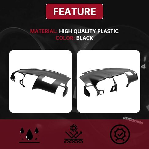 HECASA Black Molded Dash Cover Compatible with Lexus 2007-2009 RX350 & 2006-2008 RX400h & 2004-2006 RX330 w/o Center Speaker Holes (Cover ONLY!!!NOT A Replacement!!!) in Saudi Arabia