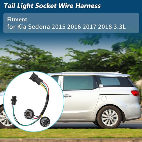 Tail Light Socket Wire Harness for Kia Sedona 2015 2016 2017 2018 3.3L No.92480-A9020 Tail Lamp Socket Wiring in Saudi Arabia