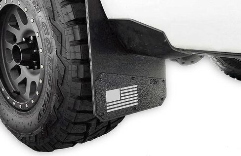 REK GEN 'Merica Mud Flaps Compatible with 2017-2020 Ford F-150 - Installation Hardware and Instructions Included (Front, Gray) in Kuwait