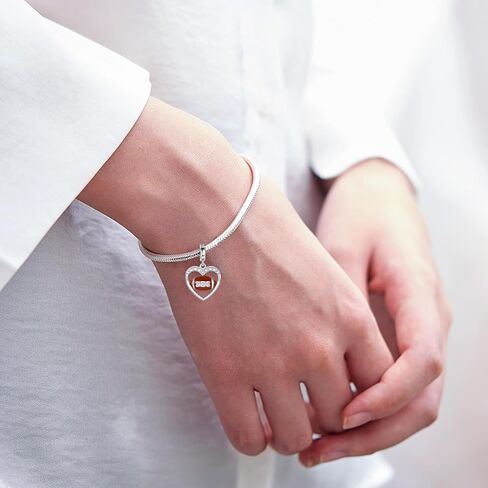 925 Sterling Silver Baseball Tennis Soccer Rugby Basketball Charm for Bracelet Necklace Ball Bead Jewelry for Sports Enthusiasts Lover in Saudi Arabia