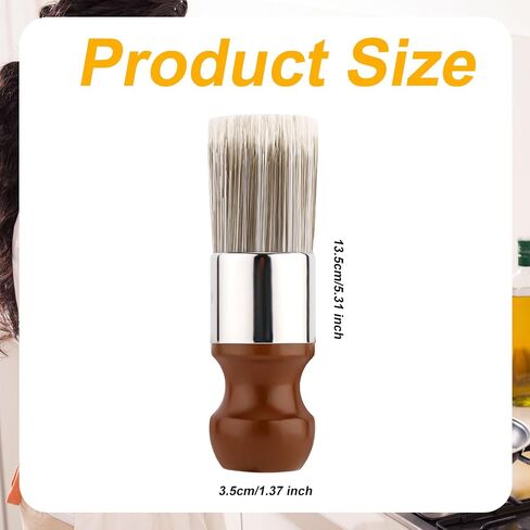 2pcs Salve Brush for Leather Furniture, Wood & Leather Cleaning Brush with Soft Nylon & Polyester Bristles, Brown in Kuwait