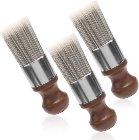 2pcs Salve Brush for Leather Furniture, Wood & Leather Cleaning Brush with Soft Nylon & Polyester Bristles, Brown in Kuwait