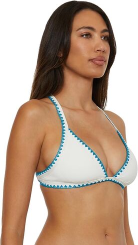 قميص بيكيني نسائي من Lucky Brand Marbella Halter، قابل للتعديل، برباط خلفي، ملابس سباحة منفصلة in Saudi Arabia