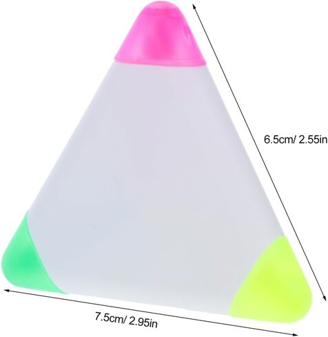 TOYANDONA 9pcs Petals Highlighters Triangle Shape Watercolor Highlighter Pens 3 in 1 Chisel Tip Marker Pen Kids Drawing Painting Pens for Note Taking Coloring Books Art Project in Saudi Arabia