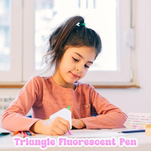TOYANDONA 9pcs Petals Highlighters Triangle Shape Watercolor Highlighter Pens 3 in 1 Chisel Tip Marker Pen Kids Drawing Painting Pens for Note Taking Coloring Books Art Project in Saudi Arabia
