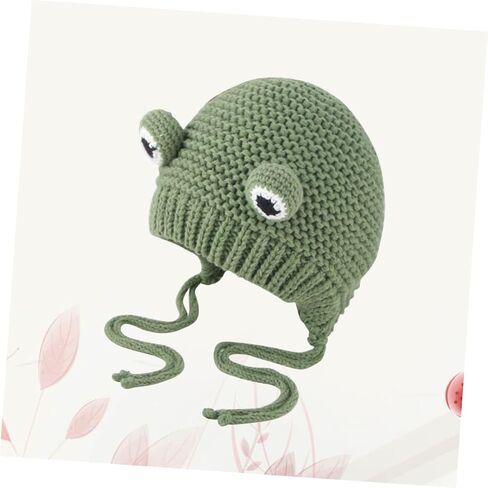 1Pc Adorable Knitted Hat for Warm Beanie with Fun Design for Outdoor Wear Cold Weather Soft and Comfortable for Green in Saudi Arabia
