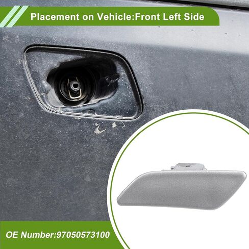 Front Right Bumper Headlight Washer Nozzle Cover Cap No.97050573200 Bumper Trim Nozzle Cover for Porsche Panamera 2014-2016 Black Plastic 1 Pcs in Saudi Arabia