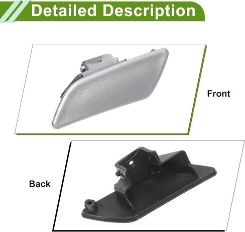 Front Right Bumper Headlight Washer Nozzle Cover Cap No.97050573200 Bumper Trim Nozzle Cover for Porsche Panamera 2014-2016 Black Plastic 1 Pcs in Saudi Arabia