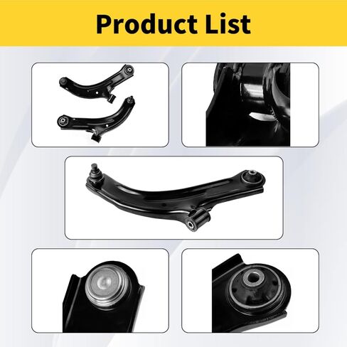 Front Lower Control Arms with Ball Joints Compatible with Nissan Cube 2009-2014 Versa 2007-2012 K620566 K620567 in Saudi Arabia
