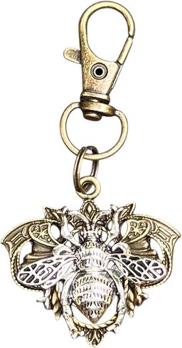 Gothic Bee Zipper Pull for Backpacks, Cute Purse Charms, Unique Vintage Style Insect Handbag Jewelry, Victorian Steampunk Zipper Charms, Camera Bag Charms, Cool Key Chain Charm in Saudi Arabia