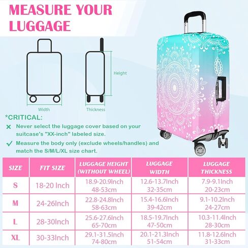 Luggage Covers for Suitcase Elastic Suitcase Covers Luggage Protector Anti-scratch Fits 26-29 Inch Sunset Coconut Tree in Kuwait