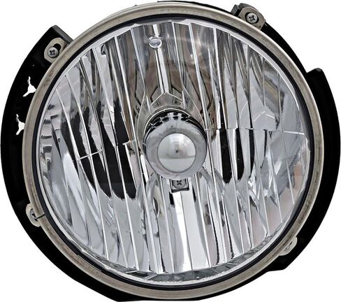 JP Auto متوافق مع مجموعة المصابيح الأمامية Jeep Wrangler 2007 2008 2009 2010 2011 2012 2013 2014 2015 2016 2017 2018 سائق هالوجين وجانب الركاب in Saudi Arabia