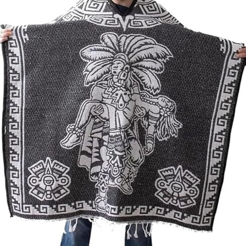 ملابس غامبوا المكسيكية ذات الوجهين للرجال والنساء سارابي بانشو للرجال سارابي مكسيكينوس in Kuwait