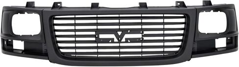 Garage-Pro Grille Assembly Compatible With 2003-2014 Chevrolet Express 1500, Fits 2003-2014 GMC Savana 1500 Textured Black Shell and Insert Plastic Grille in Saudi Arabia