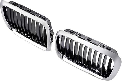 Front Bumper Kidney Grille for 1997 1998 1999 BMW E36 M3 3 Series 318i 323i (Chrome, Single Slat) in Saudi Arabia