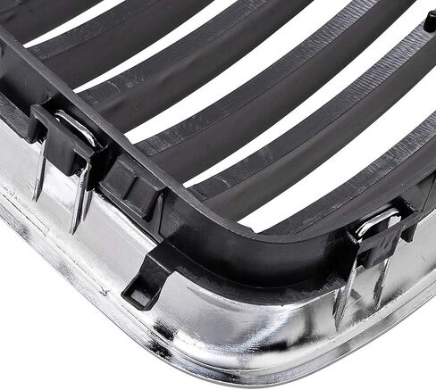 Front Bumper Kidney Grille for 1997 1998 1999 BMW E36 M3 3 Series 318i 323i (Chrome, Single Slat) in Saudi Arabia