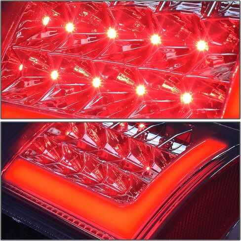 DNA MOTORING TL-F15097-LED-3D-CH-SM LED ثلاثي الأبعاد للسائق وجانب الركاب [متوافق مع 99-07 Ford F-250 F350 F-450 F-550 / 97-03 F-150 / 2004 F-150 Heritage / 97-99 F-250] in Saudi Arabia