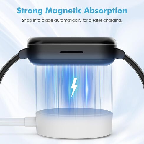 MoKo Charger Compatible with Gabb Watch 3, Portable Magnetic Charger Dock with 3.3 ft/1 m USB Charging Cable for Gabb Watch 3, Black in Saudi Arabia