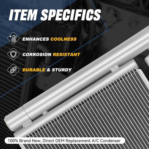 Auto Dynasty Air Conditioning A/C Condenser Compatible with 2007-2011 Toyota Camry, Aluminum AC Condenser Replacement DPI 3694, TO3030313 in Saudi Arabia