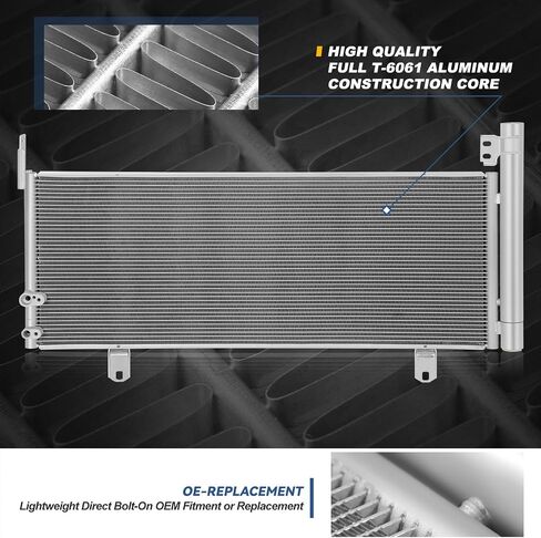Auto Dynasty Air Conditioning A/C Condenser Compatible with 2007-2011 Toyota Camry, Aluminum AC Condenser Replacement DPI 3694, TO3030313 in Saudi Arabia