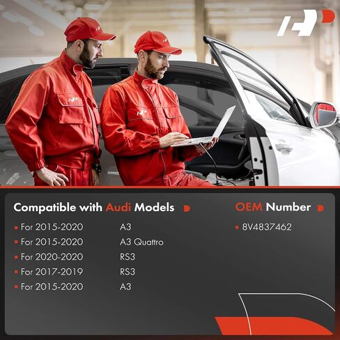منظم نوافذ كهربائي ممتاز بدون محرك متوافق مع Audi A3 Quattro 2015-2020 RS3 2017-2020 S3 2015-2020 جانب الركاب الأيمن الأمامي in Saudi Arabia