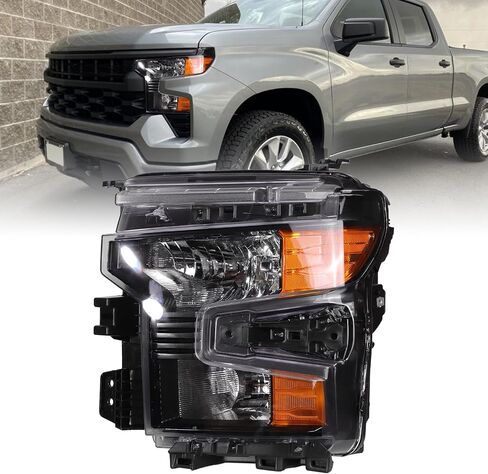 Zhaoyang LED Headlight Compatible with Chevy Chevrolet Silverado 1500 2022 2023 2024 Headlamp Assembly Replacement Transparent Lens Projector (Right Passenger Side) in Saudi Arabia