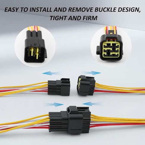 Connector Waterproof, 18AWG Electrical Car Auto Wire Connector Quick Disconnect Wire Connectors Male and Female for Car Truck Motorcycle Marine Boat (2pin 5 Kits) in Kuwait