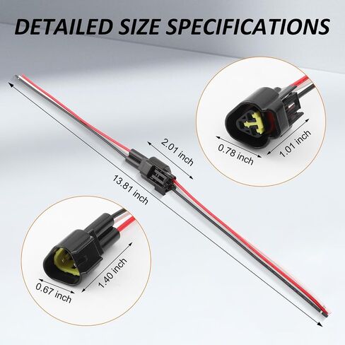 Connector Waterproof, 18AWG Electrical Car Auto Wire Connector Quick Disconnect Wire Connectors Male and Female for Car Truck Motorcycle Marine Boat (2pin 5 Kits) in Saudi Arabia