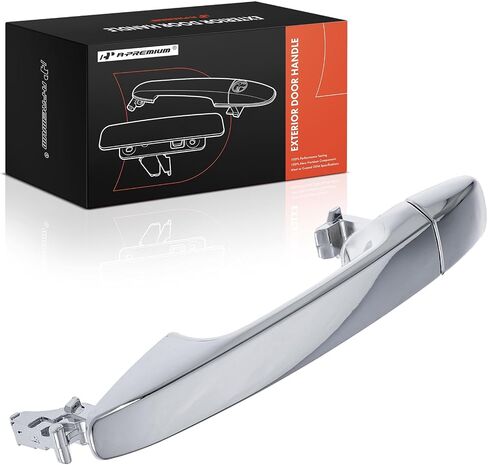A-Premium Rear Driver or Passenger Side Exterior Door Handle Compatible with Toyota Sienna 2011-2022, Chrome, Replace# 6923008060 in Saudi Arabia