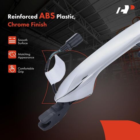 A-Premium Front Left Driver Side Exterior Door Handle with Keyhole Compatible with Honda Accord 2013-2017, Pilot 2015-2021, with Smart Key Entry, Chrome, Replace# 72184-T2A-G21 in Saudi Arabia