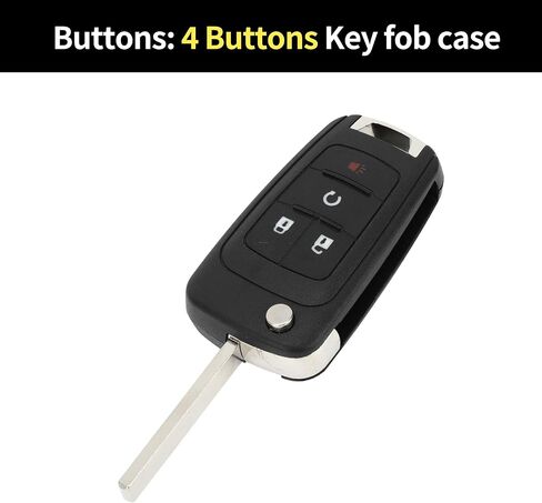 X AUTOHAUX Key Shell Case Keyless Entry Remote Key Fob Replacement Case for Chevrolet Equinox 2010-2017 for Chevrolet Sonic 2012-2017 4 Buttons OHT01060512 in Saudi Arabia