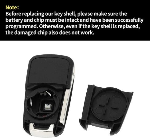X AUTOHAUX Key Shell Case Keyless Entry Remote Key Fob Replacement Case for Chevrolet Equinox 2010-2017 for Chevrolet Sonic 2012-2017 4 Buttons OHT01060512 in Saudi Arabia