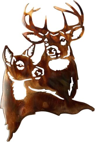 Deer Pair Metal Wall Art in Saudi Arabia