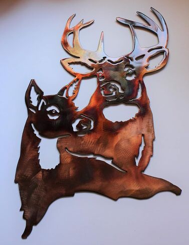 Deer Pair Metal Wall Art in Saudi Arabia
