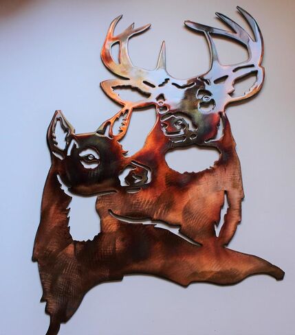 Deer Pair Metal Wall Art in Saudi Arabia