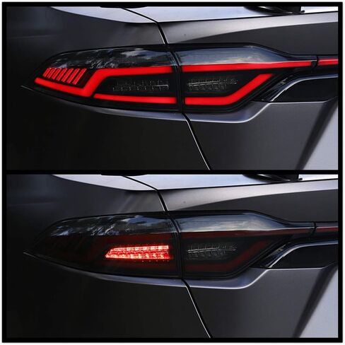 أضواء خلفية LED وإضاءة الباب الخلفي لسيارة Toyota Corolla 2020 2021 2022 2023 4 قطع لبدء الرسوم المتحركة DRL مجموعة مصابيح خلفية بمؤشر متسلسل (تعتيم) in Kuwait