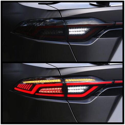 أضواء خلفية LED وإضاءة الباب الخلفي لسيارة Toyota Corolla 2020 2021 2022 2023 4 قطع لبدء الرسوم المتحركة DRL مجموعة مصابيح خلفية بمؤشر متسلسل (تعتيم) in Kuwait
