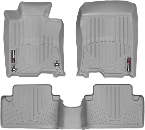 بطانات أرضية مخصصة من WeatherTech لسيارة Acura TSX - الصف الأول والثاني (446401-441702)، أسود in Kuwait
