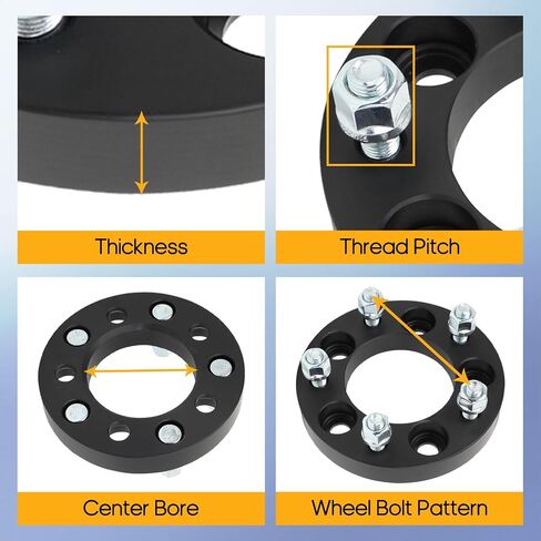 OCPTY 5x4.75 to 5x5 Wheel Adapters for Blazer for Camaro for Corvette for Eldorado for Firebird for Jimmy 1 inch 12x1.5 Studs 87.1mm Hub Bore Forged Hub Centric Wheel Adapters 5 lug 2PCS in Saudi Arabia