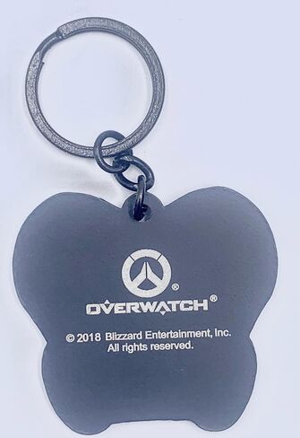 Bioworld Overwatch Winston Gorilla سلسلة مفاتيح معدنية - سلسلة مفاتيح مطلية بالمينا شديدة اللمعان باللون الرمادي الفاتح والداكن، وردي، أبيض in Saudi Arabia