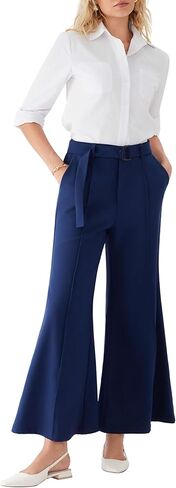 بنطال CIDER نسائي متوسط ​​الخصر بحزام متوهج كاجوال ومريح وأنيق in Kuwait