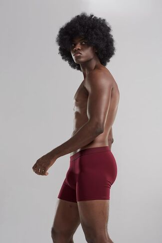 1/3 Pack Boxer Brief for Men Elastic Waistband Breathable Soft Cotton Blend Moisture Wicking Underwear in Saudi Arabia